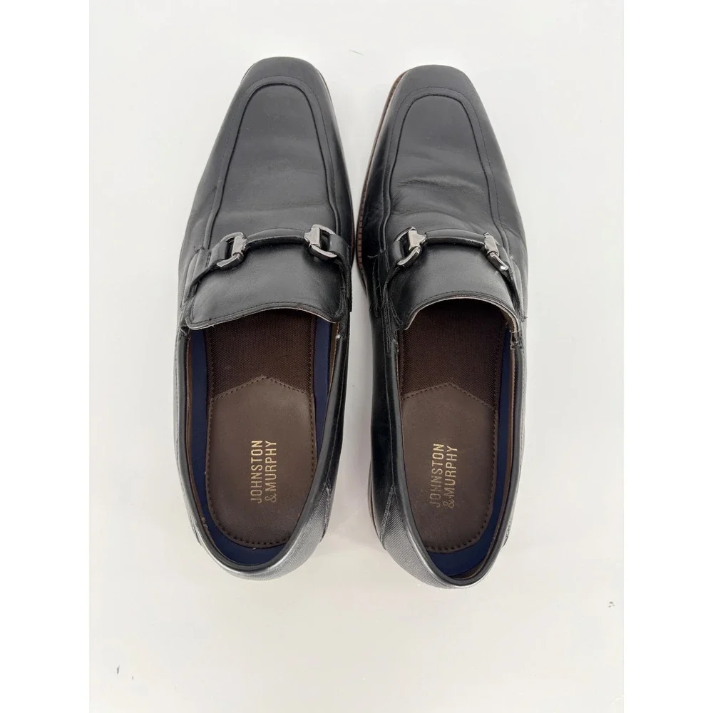 Johnston & Murphy Leather Bit Loafers Mens 10.5M Black Dress  display picture 3